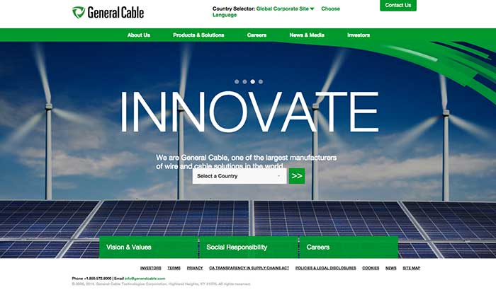General Cable Launches New Website