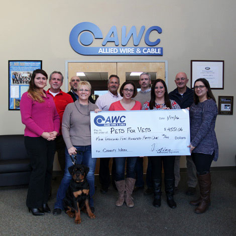 Allied Wire & Cable Donates More Than $18,000 to Local Charities