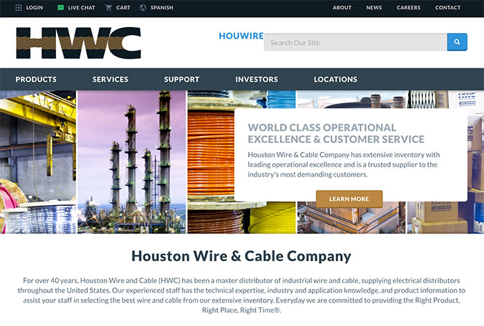 Houston Wire & Cable Launches New Website