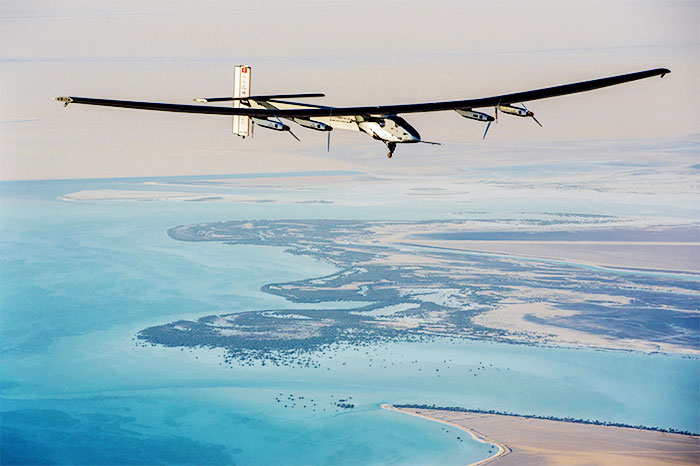 Solar-Powered Plane Leaves Spain for Egypt