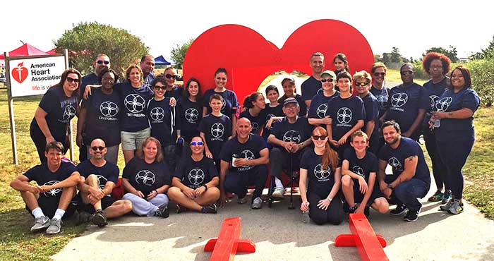 Crystorama Team Breaks a Sweat to Defeat Heart Disease