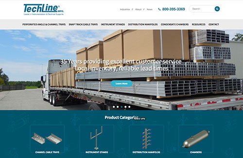Techline Manufacturing Launches New Website
