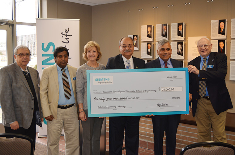 Siemens Donates Cash, Equipment and Software to Lawrence Tech