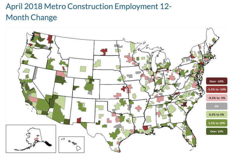 Construction Employment Increases Despite Worker Shortage
