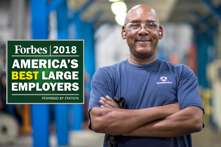 Southwire Named One of America’s Best Employers by Forbes