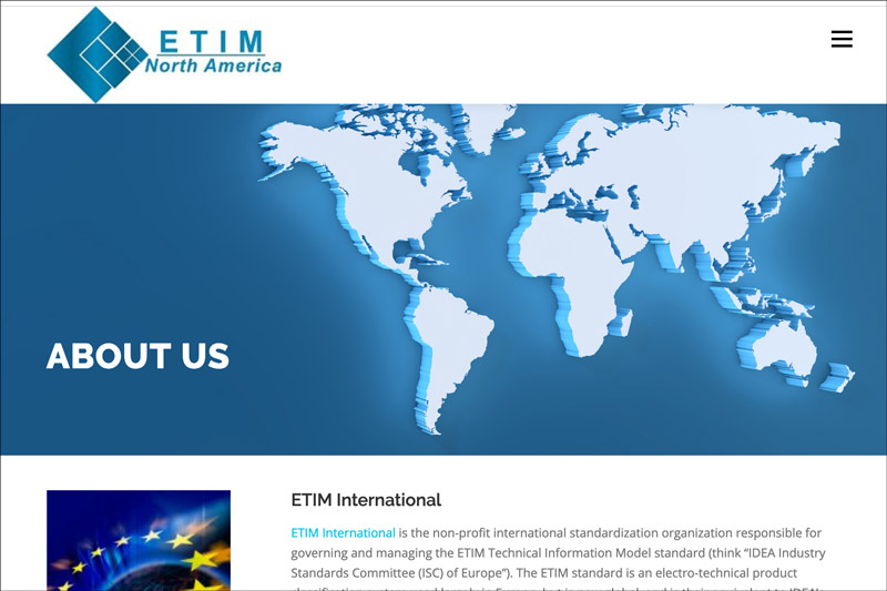 IDEA Launches New ETIM North America Website