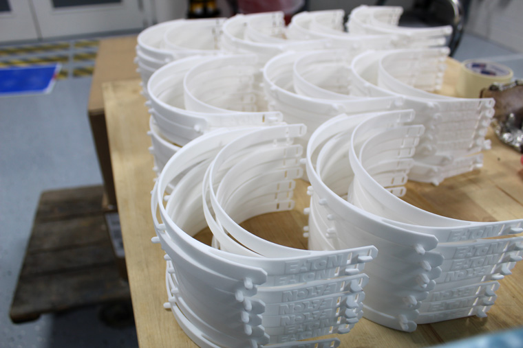 Eaton Applies Additive Manufacturing to Donate Face Shields
