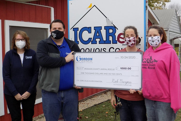 Gordon Electric Supply Donates to Local Animal Rescue