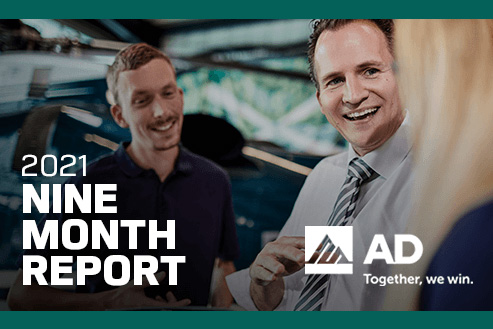 AD Reports Member Sales in 3Q 2021