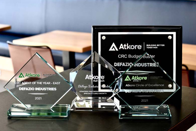 DeFazio Recognized by Atkore at NEMRA 2022
