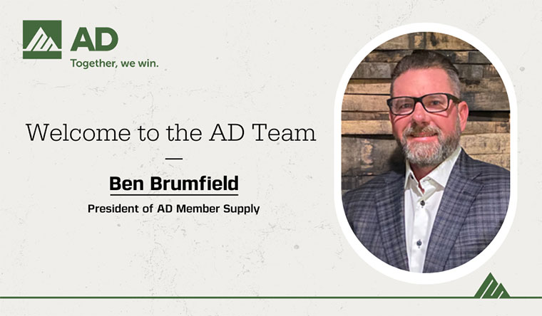 Ben Brumfield Appointed as President, AD Member Supply