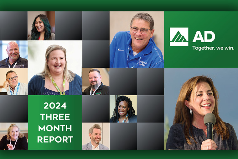AD Reports Record Sales in First Three Months of 2024