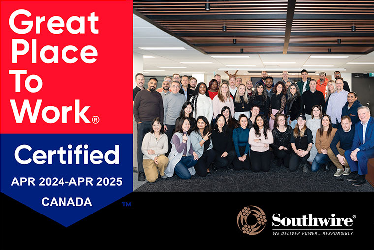 Southwire Canada Recognized as a Great Place to Work