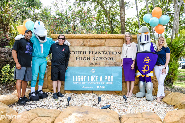 Eaton and the Miami Dolphins to Award Lighting System to Florida High School Stadium