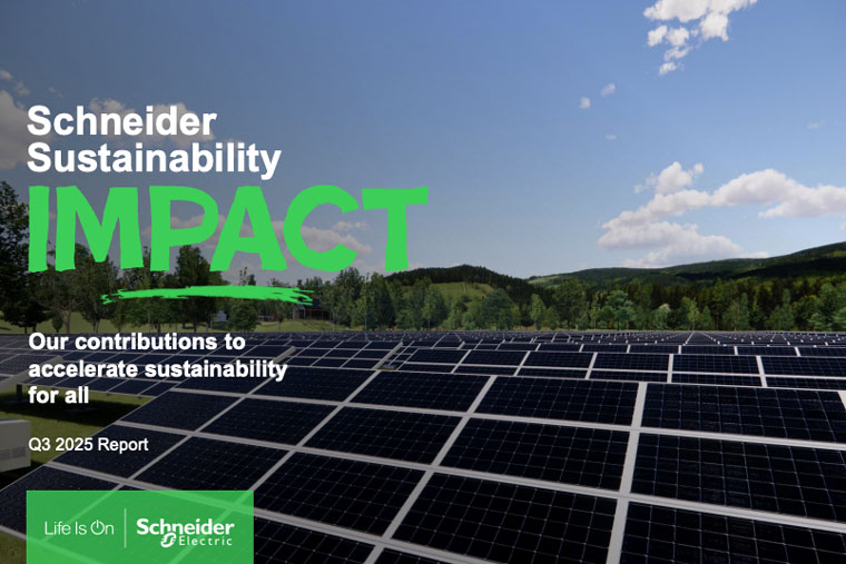 Schneider Electric Updates Q3 2025 Sustainability Impact Report
