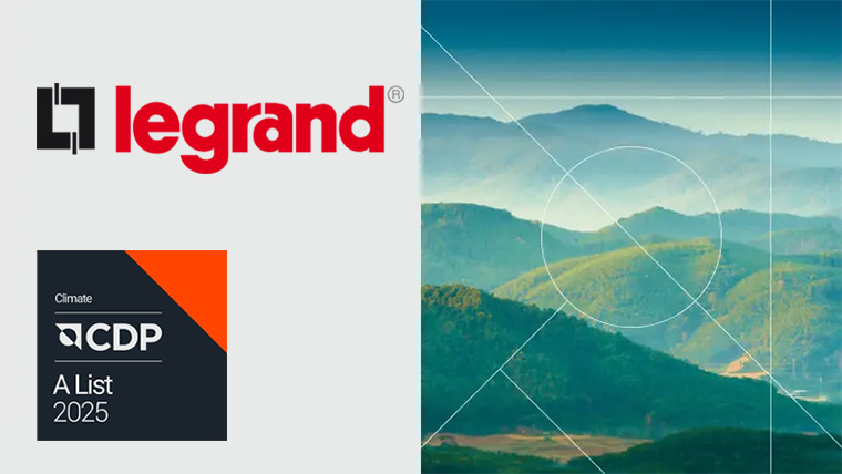 Legrand rated “A” by CDP for Climate Excellence