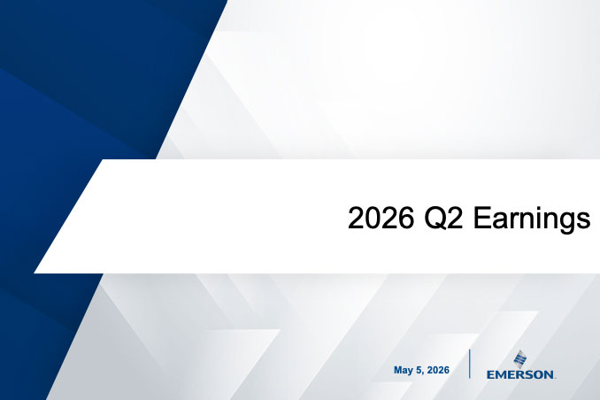 Emerson Reports 2Q 2026 Results