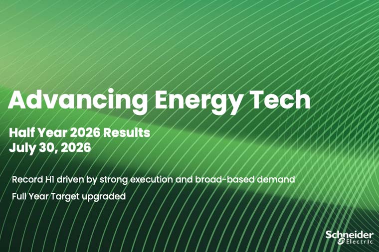 Schneider Electric Delivers Strong Half-Year Results